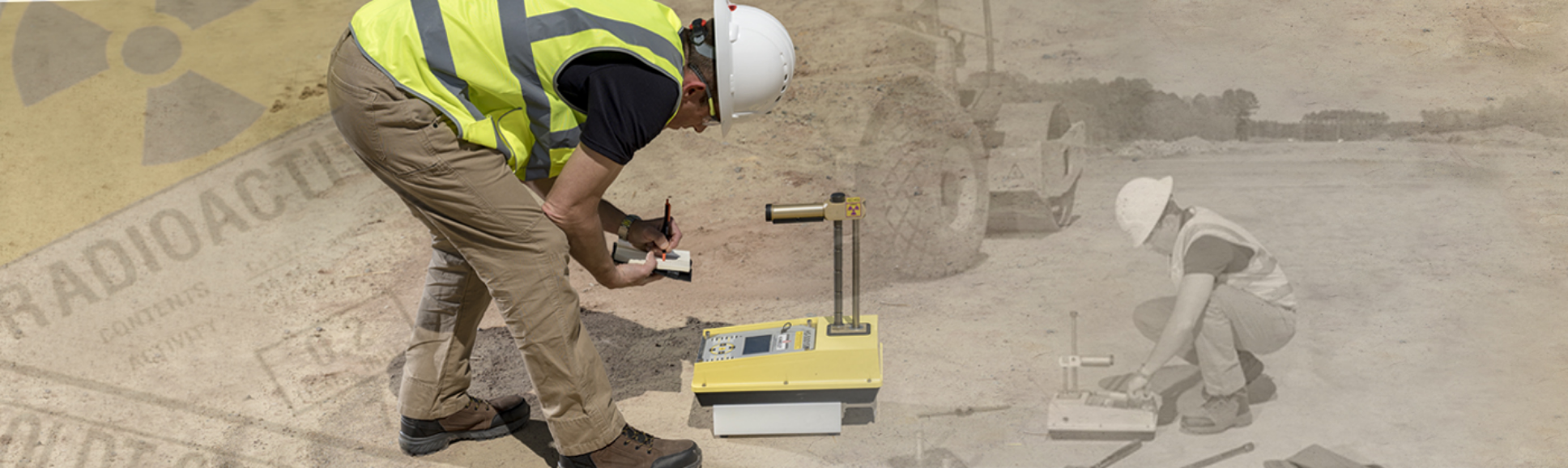 Man using Nuclear Gauge