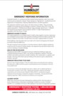 Emergency Response Information Document